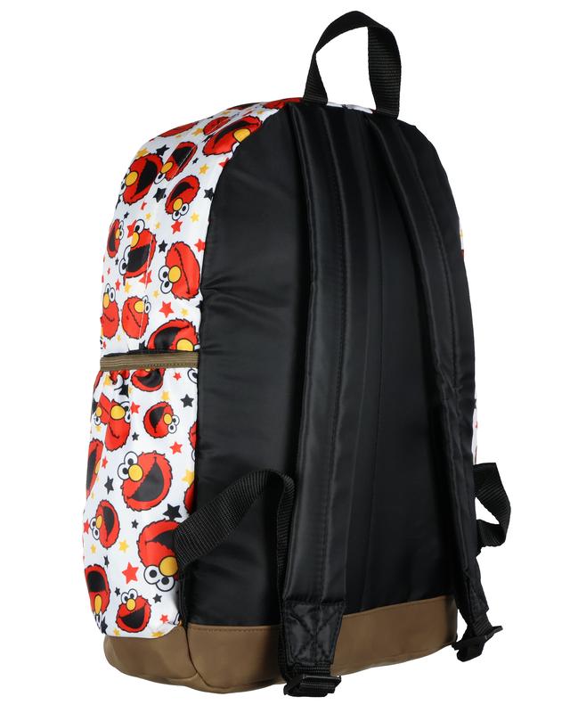 Sesame Street Elmo Backpack – Kids School Bookbag with Laptop Sleeve, Padded Straps & Side Water Bottle Pockets 17"