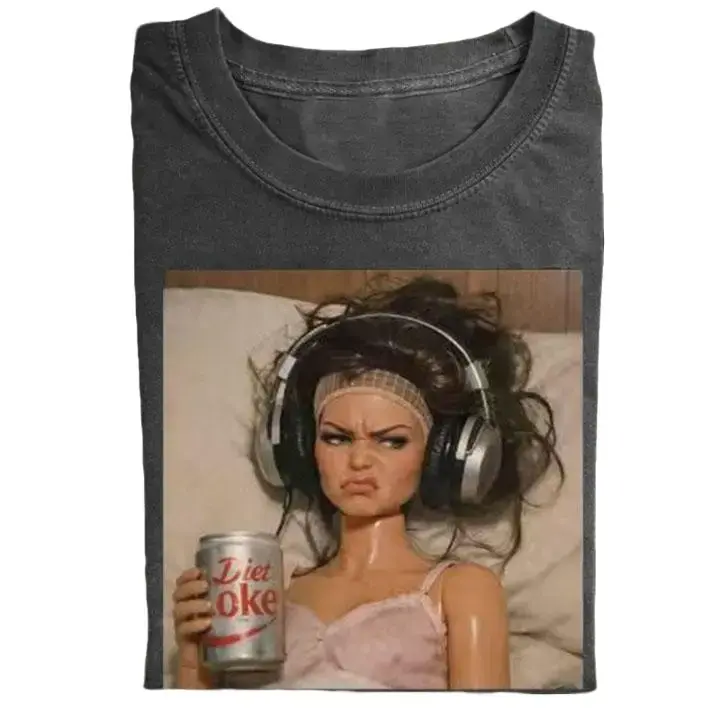 Sarcastic Doll Face Meme T-shirt, Diet Coke Doll Graphic Tee, Funny Shirt, Unisex Gift For Friend