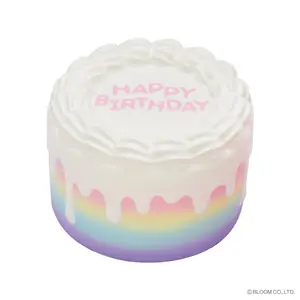 iBloom Squishy Happy Birthday Cake Rainbow Kawaii Soft Scented Slow Rising Stress Relief