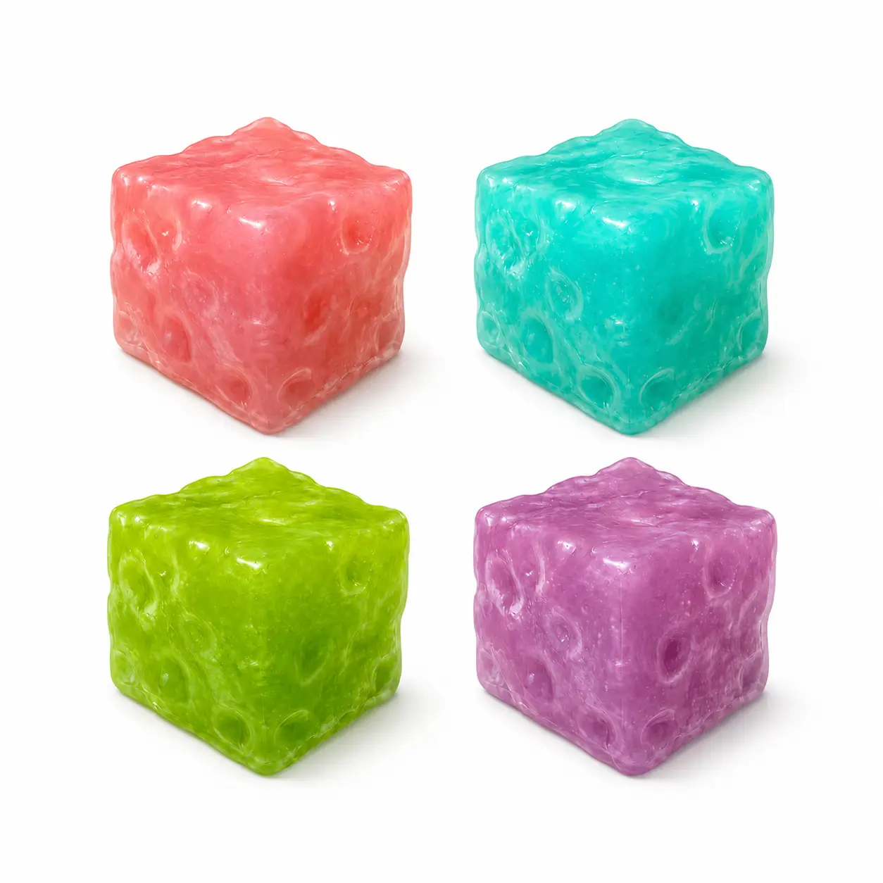 Jumbo Slushy Cheese Cube Squishy - Squilo Non-Rebound Moldable Aesthetic Slush Sound flexible Stretchy Sensory Squishies Fidget Toys for Stress anxiety Relief, ASMR kid decompression gift exchange