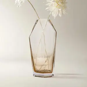 Z Gallerie Anora Glass Vase - Amber/Blue Home Decor Accessory Flower