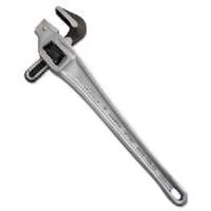 Ridgid 632-31125 Aluminum Handle Offset Pipe Wrench, 18 Long, 1 Jaw Capacity