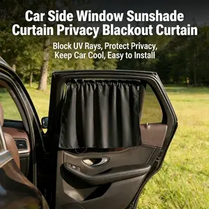 New Suction Cup Car Window Sun Shades, Universal Mesh Side Window Curtains, UV Blocking & Heat Insulation Auto Privacy Blinds, Portable Blackout Shades for Cars, SUVs, Trucks – Protect Kids, Pets & Passengers from Sun Glare