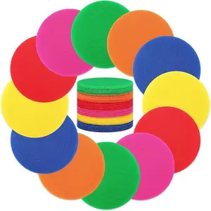 48 Pcs Carpet Dots 4 Inch Carpet Marker Spots for Classroom Carpet Floor Dots Floor Spots for Teacher Supplies Elementary School Kindergarten Daycare Classroom Decoration Felt Fabric