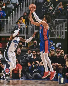 Cade Cunningham Detroit Pistons Autographed 8" x 10" Shooting vs. Orlando Magic Photograph - Fanatics Authentic Certified