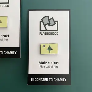 Maine 1901 Flag Lapel Pin