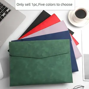 Document Bag A5 Folder Document Pouch Thickened Snap Button Business Storage Bag Desk Organizers