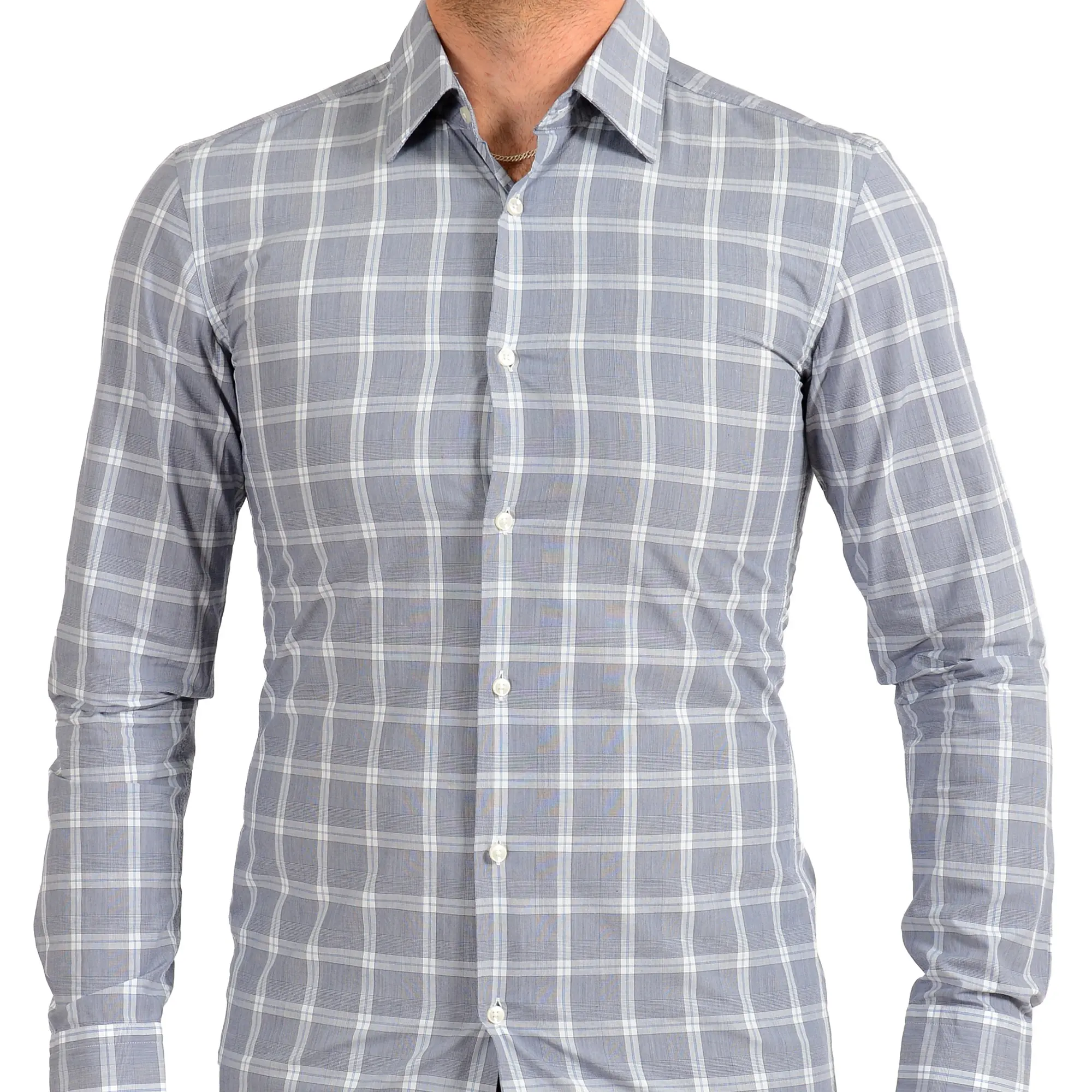 Hugo Boss Men's Multi-Color Slim Fit Plaid Long Sleeve Dress Shirt