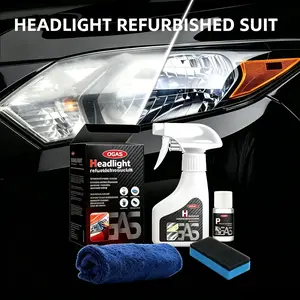 QI FOR Automotive Headlamp Restoration Fluid, oxidized and yellowed automotive headlamps, blurring enhanced crystalline coating refurbisher 0