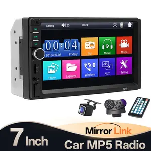 Multi-Function 2din Car Radio Player, Clear and Detailed Picture Quality, In-Car Audio Entertainment Device, Universal Fit
