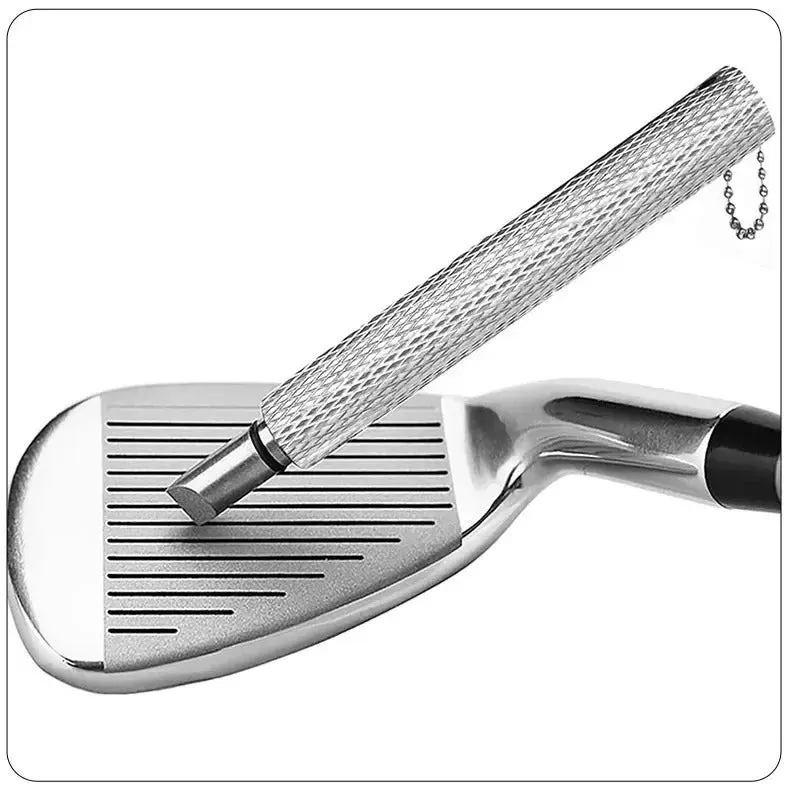 Durable Metal Golf Club Groove Sharpener - Compact Precision Manual Tool with Multi-Angle Design for Iron Repair, Worn Feature Restoration and Spin Enhancement
