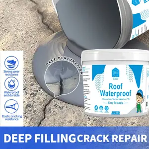 1.1 lb Waterproof Coating — Outdoor Roof & Wall Waterproofing Paint, UV-Resistant, Temperature-Resistant, Cold-Resistant — 17.6 oz