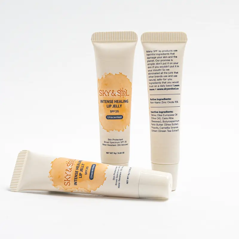 SKY & SOL Lip Jelly SPF 25 – Hydrating Mineral Lip Treatment Pack of 3