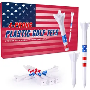 Golf Tees Choose Between 200 Count or 120 Count, Professional Marking System Golf Tees 3-1/4 Inch, Reduce Friction Side Spin   Golf Tees