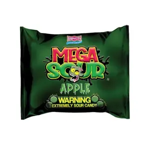 Barnetts Mega Sour Apple 3.7oz - Limited Import Extreme Sourness UK Candy 2-3x Warhead Intense Sour Power 10-12 Pieces