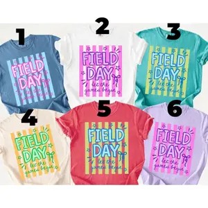 Comfort Colors Striped Field Day Let The Games Begin T- Shirt, Striped Lines Shirt, Striped Last Day of School Tshirt, Teacher Appreciation, School Is Out Tee