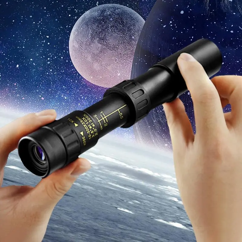 10-300x40 High Definition Monocular Telescope, Zoom Long Focus Telescopic Lens, Foldable Design, Portable Travel Telescope, Suitable for All Smartphones, Hunting Camping Bird Watching