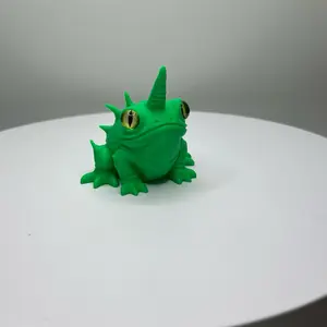 Unicorn Frog – 2” Fantasy Figurine w/ Random Mystic Eyes