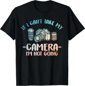 Cotton Graphic Tees Streetwear Photography Art For Men Women Camera Lover Funny Photographer T-Shirt