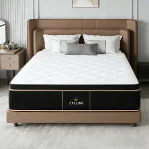 10/12/14 Inch Twin, Full, Queen, King Mattress Memory Foam And Spring, Hybrid MattressMedium Firmness, Lumbar Support