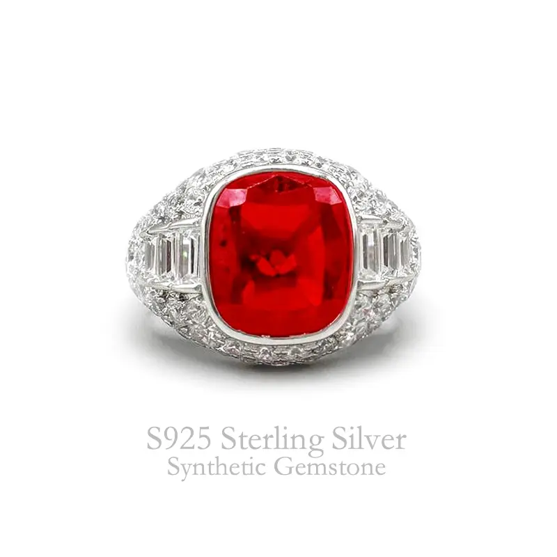Statement Ring for Women in S925 Sterling Silver, Modern Stackable Jewelry with a Unique Design for a Bold Look