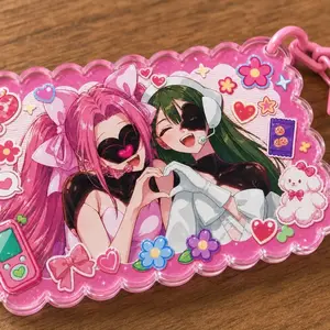 Alien Stage Acrylic keychain, Mizi & Sua fan art, Alien Stage Misu Inspired Charm