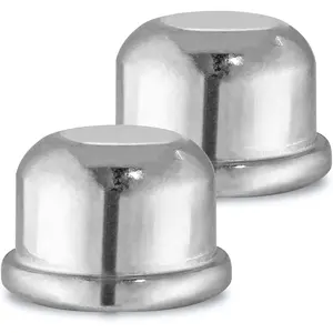 2pcs 1/4-27 1/2 Inch Tall Silver Lamp Finial Cap Lamp Topper Knob Lamp Shade Screw Cap Accessories for Lamp Shade Harp