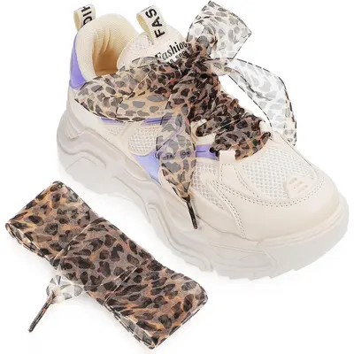 Cheetah Ribbon Shoe Lace TikTok Shop