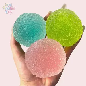 Crystal Mochi Ball Squishy - Handmade TPR Soft Stress Relief Fidget Sensory Grippie Toy for Relaxation and Gift Giving | Easter Stress Balls for Adults & Kids