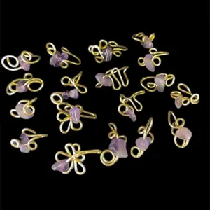 30 Amethyst Nose Cuffs