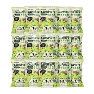 Caulipuffs 15pk Vegan Salt & Pepper Snack Size: Non Gmo, Gluten Free, Baked with Avocado Oil, Made in a Nut-Free Facility