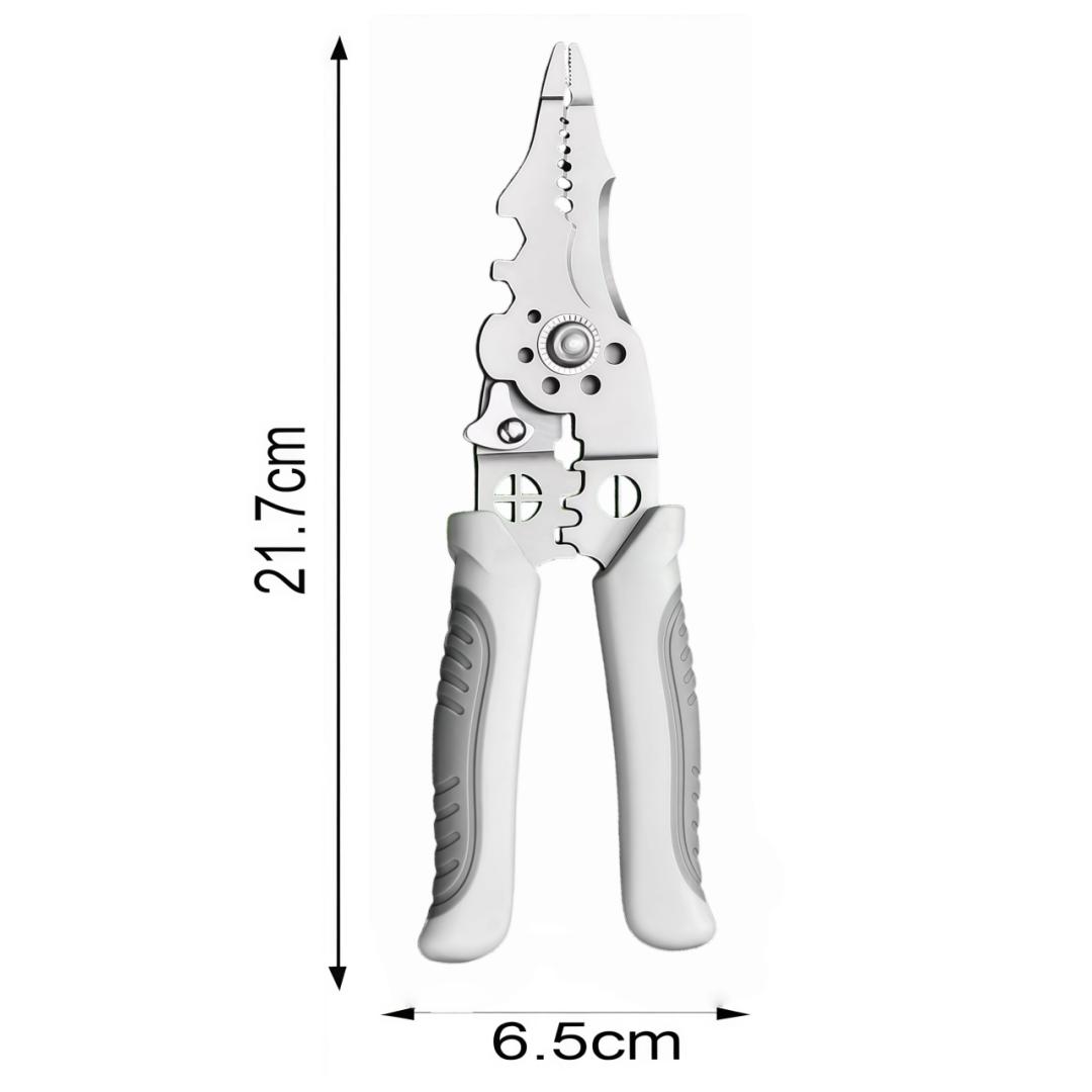 Multi-functional Wire Stripper Tool, Manual Wire Cutter and Stripping Pliers, Industrial-Grade Electrical Hand Tool for Electrician and Home Repair
