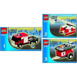 7239-Fire Truck - Two Book Version - INSTRUCTIONS ONLY
