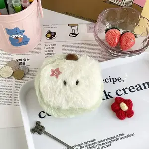Apple Plush Apple Coin Purse, Creative Embroidered Earphone Bag, Storage Pouch for Small Items, Unique Gift Idea
