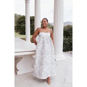 Yasmine Maxi Dress - Baby Blue Floral