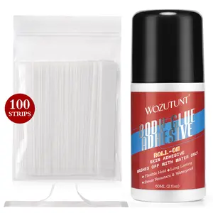 Body Glue Clothing Fixing Transparent Tape, Strong Adhesive, Long Lasting Adhesive, Waterproof, Sweatproof, Anti-Slip, Prevents Sliding, Underwear Non-Slip Dual Sided Tape