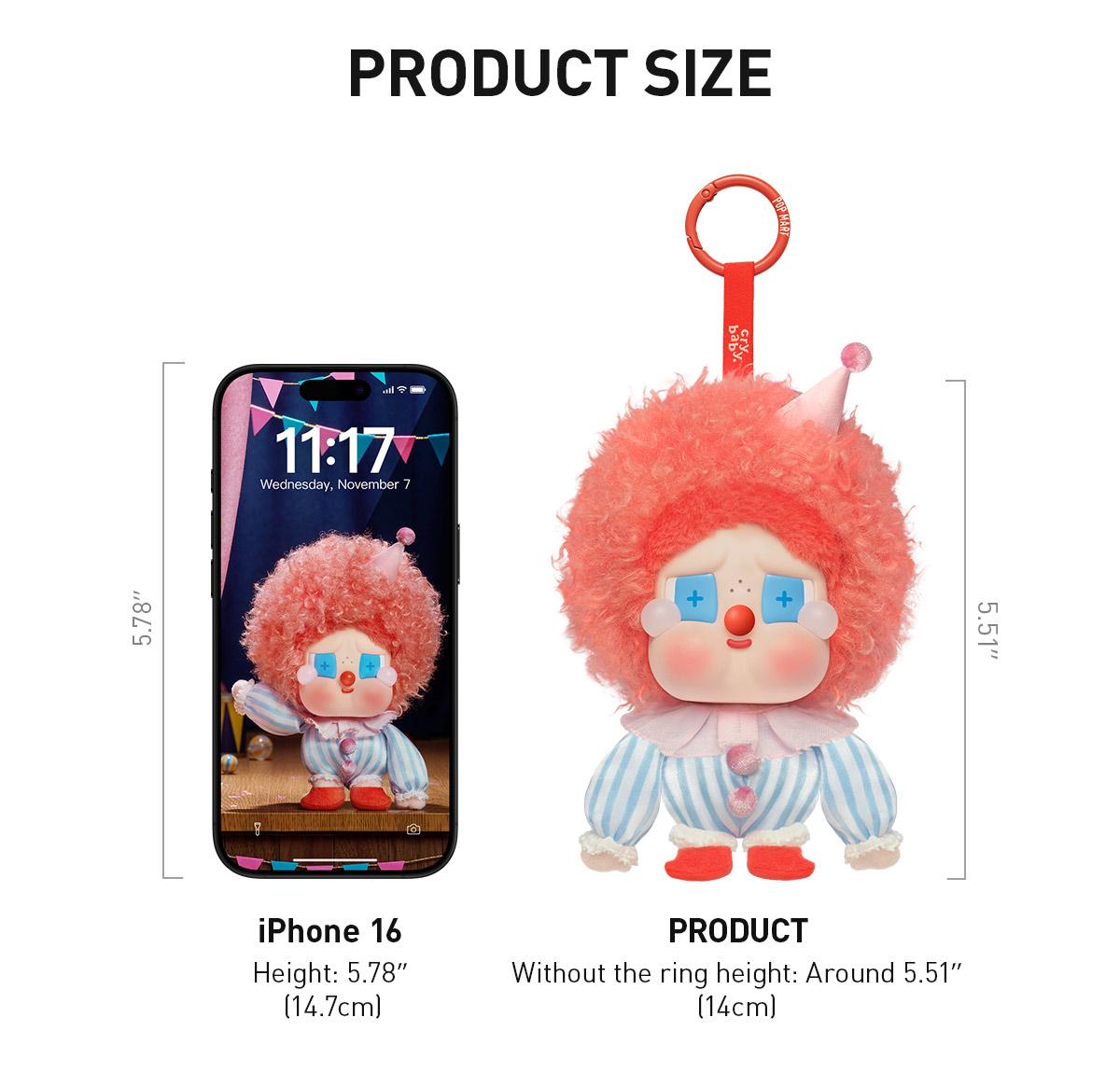 POP MART WHY SO SERIOUS SERIES-CRYBABY Vinyl Plush Blister Pack