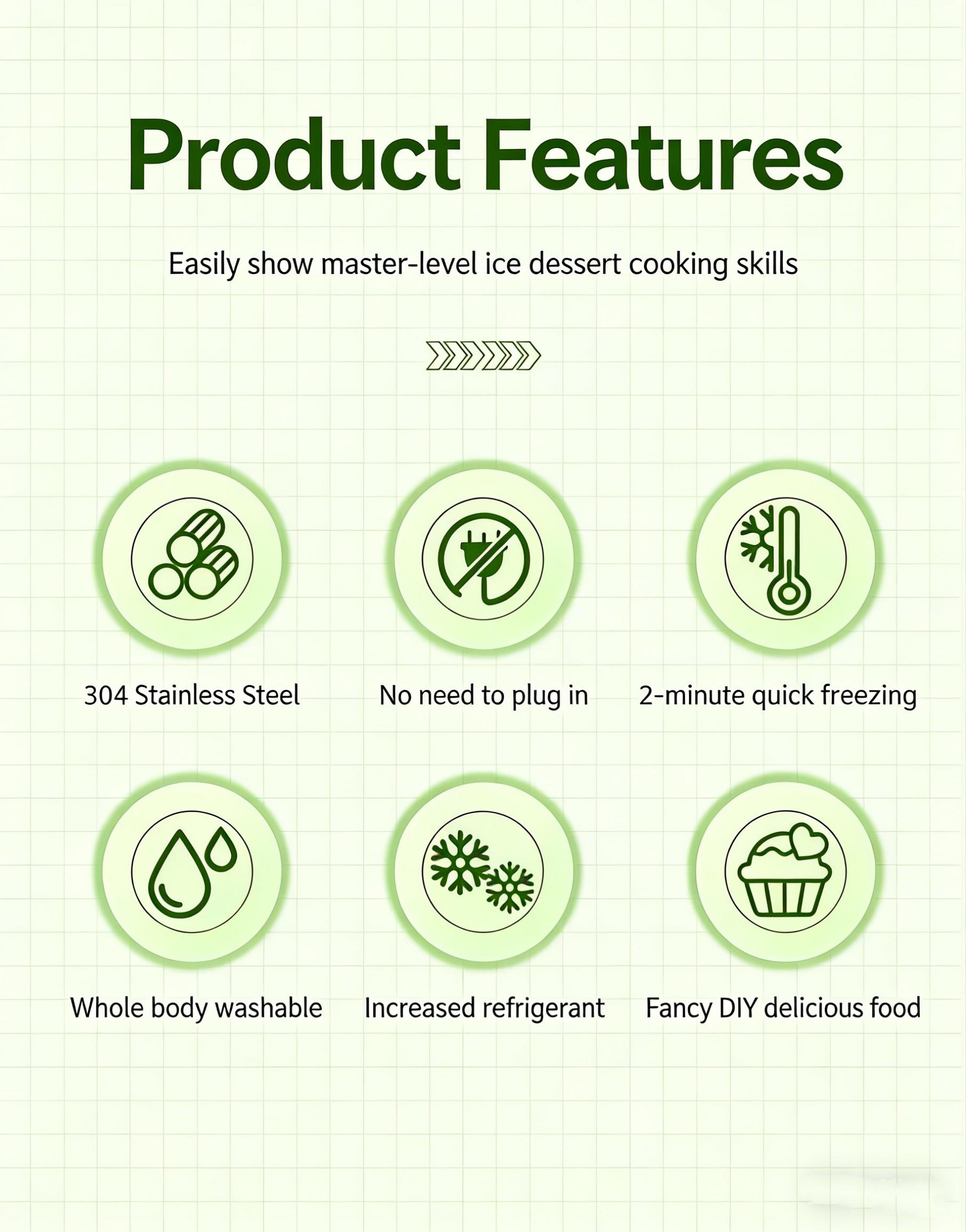 New Rolled Ice Cream Maker with 2 Scrapers , Portable Instant Ice Cream Maker , ,Stainless Steel Ice Cream Pan for Family Party, Easy Clean DIY Homemade Ice Cream Tray New Rolled Ice Cream Maker with 2 Scrapers , Portable Instant Ice Cream Maker , ,Stainless Steel Ice Cream Pan for Family Party, Easy Clean DIY Homemade Ice Cream Tray