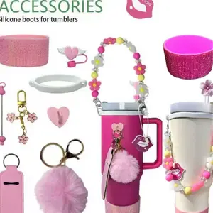 Cup Kits Tumbler Kits with straw topper focal beads etc