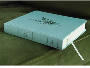 NIV, Journal the Word Bible (Perfect for Note-Taking), Double-Column, Cloth over Board, Teal, Red Letter, Comfort Print: Reflect, Take Notes, or Create Art Next to Your Favorite Verses