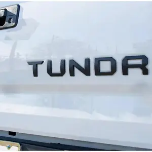 Matte Black Premium 3D color matched Letters for 2014-2021 Tundra Rear tailgate