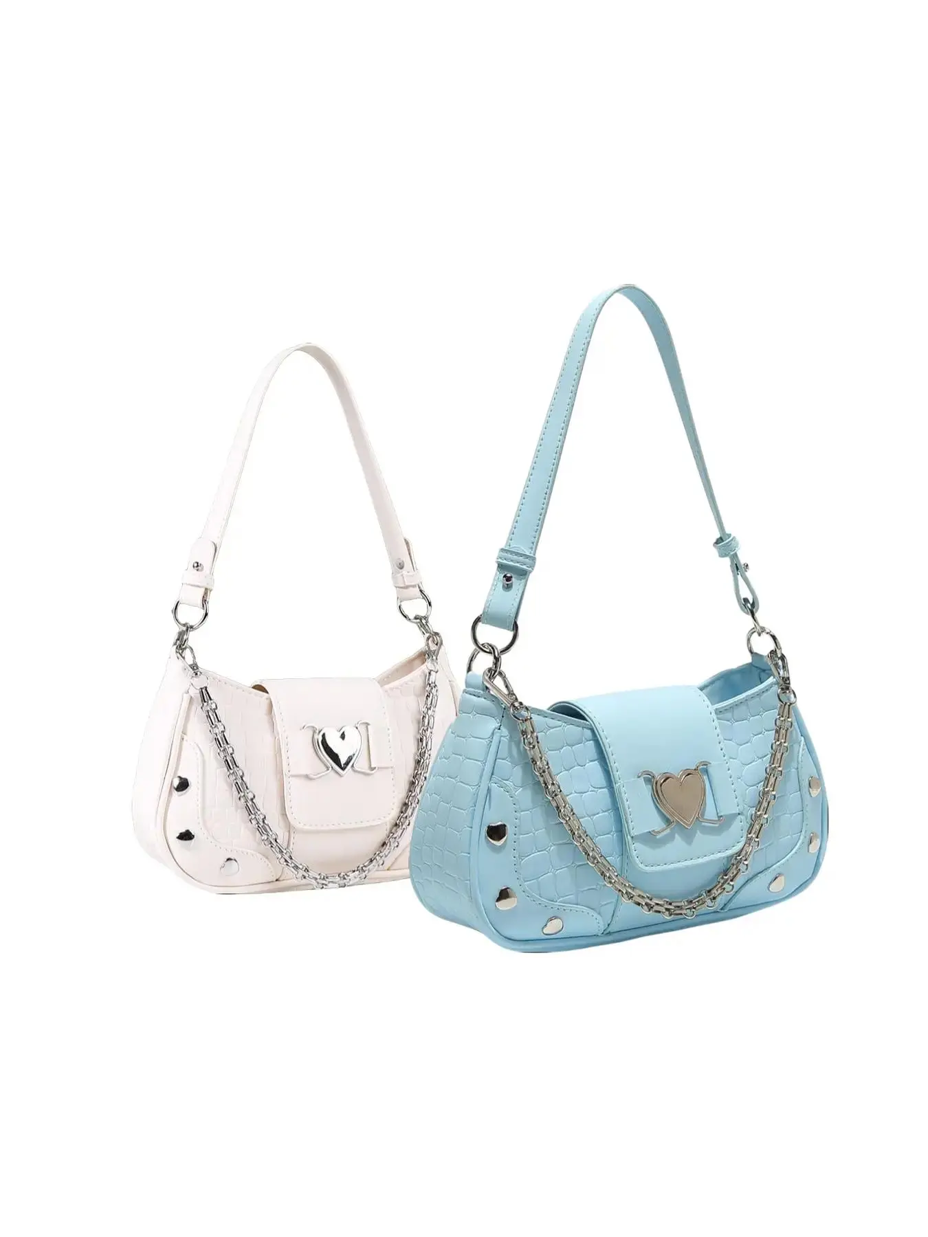 White*1 pc+Light Blue*1 pc