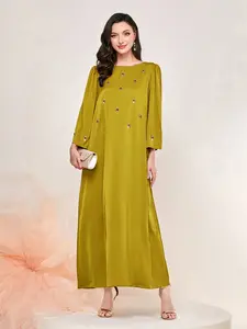 Handmade Embroidered Water Drill Fabric Dress (three Colors Available), Soft Material, Elegant Design, Perfect for Various Occasions, Formal, Chic