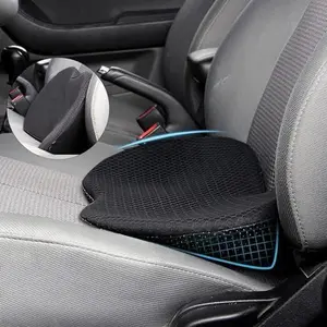 Wedge-Shaped Car Seat Cushion, Memory Foam Car Truck Tailbone Seat Pillow for Driving - Sciatica and Back Pain Relief - Heightening Wedge Cushion for Car Driver Office Lumbar Tailbone Support