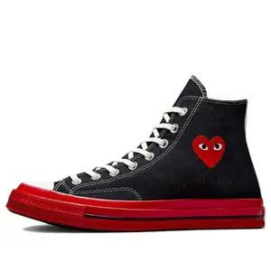 Converse x COMME des GARCONS PLAY Chuck 70 High 'Black Red' A01793C