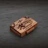 Mini Wooden Natural Spirit Board with Drawer, Handmade Interactive Talking Ouija Board, Halloween Decoration, Divination Tool, Unique Gift Idea, Unique Drawer Feature, Practical Storage, Wooden Craftsmanship, Miniature Size