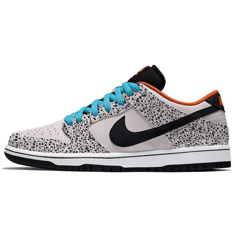 Nike SB Dunk Low Electric Pack Olympic Safari Skate Shoes Men's Phantom Black Monarch Summit White Chlorine Blue FZ1233-002