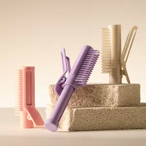 2in1 Scalable Curling Comb Anti-Static High Headtop Hair Root Fluffy Clips Head Massager Hair Styling Tool