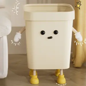 1pcs Creative Cute Household Garbage Can Standing Garbage Design, Large Capacity, Living Room Bathroom Large Unfaced Garbage Basket, Suitable for Living Room, Office, Indoor Garbage Can