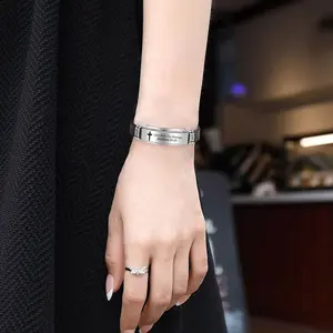 Cross Jesus Scripture Bracelet - Stainless Steel